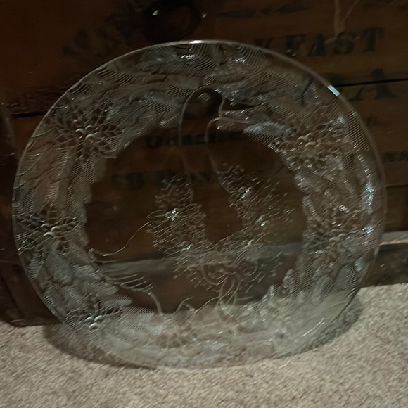 Glass serving dish winter goose - Picture 2 of 5